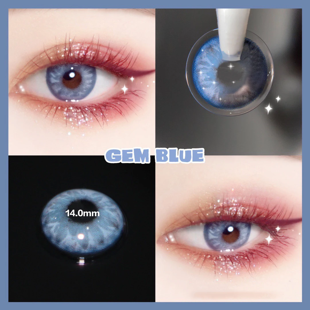 

KSSEYE GEM Black Swan 1Pair Pink Natural Color Contact lenses Soft Contact lens Beautiful Pupil Makeup for Eyes
