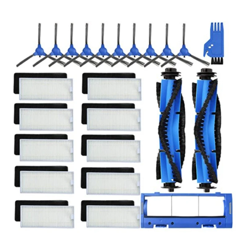 

24-Pack Replacement Kit for Eufy RoboVac 11S Vacuum Cleaner Side/Coner/Sweeping Brushes Filter Bristle Roller Brush