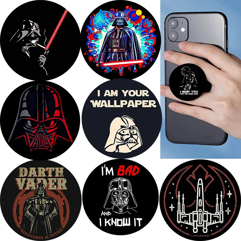 

Darth Vader popping Phone Socket Folding Phone Holder Stand Phones Grip Mobile Phone Accessories Soporte Movil For Apple iPhone