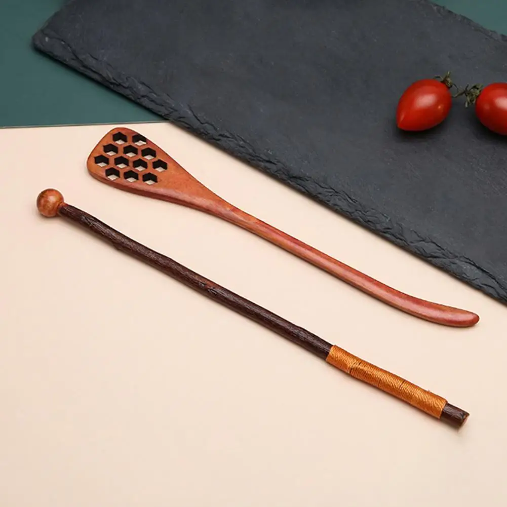 

Ложка для перемешивания кофе ручной работы, длинная ручка, легкая в уходе, в японском стиле, винтажная деревянная, для ежедневного использов...