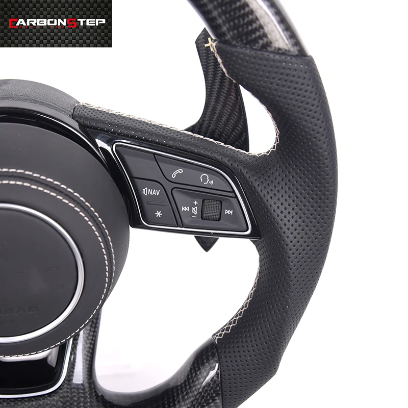 2022 горячая Распродажа carbon fiebr модификация рулевого колеса автомобиля для audis R8 TT