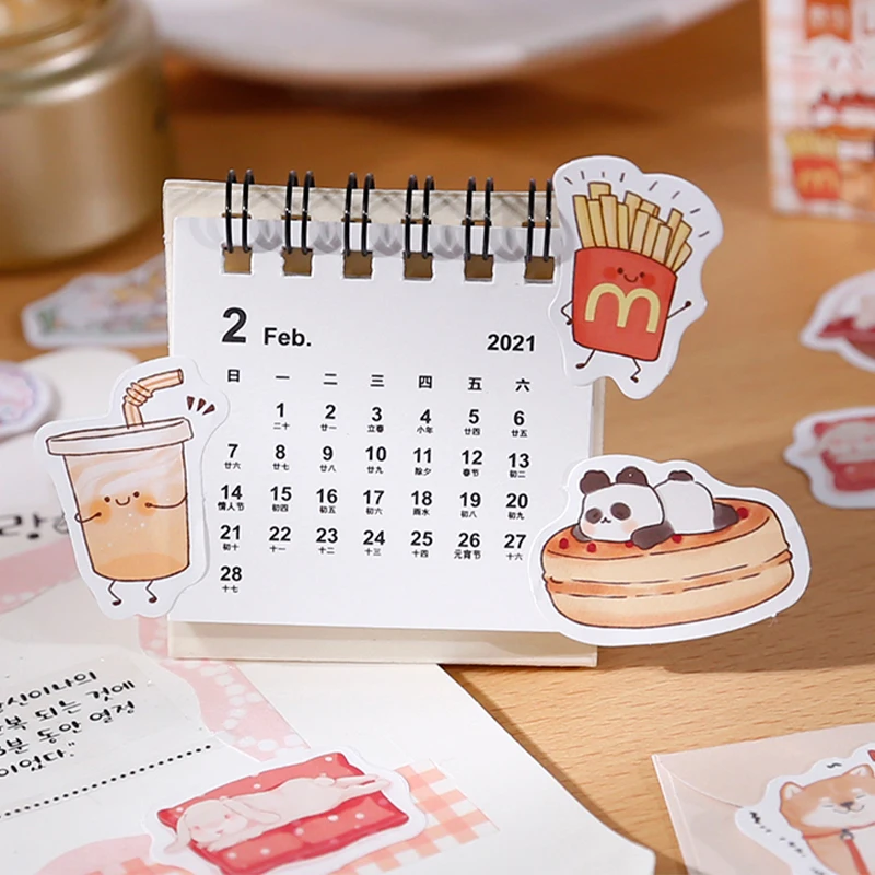 

45pcs/set Cartoon Animal Panda Paper Stickers DIY Cute Kawaii Animal Scrapbooking Paper Stickers Stationery Supplies