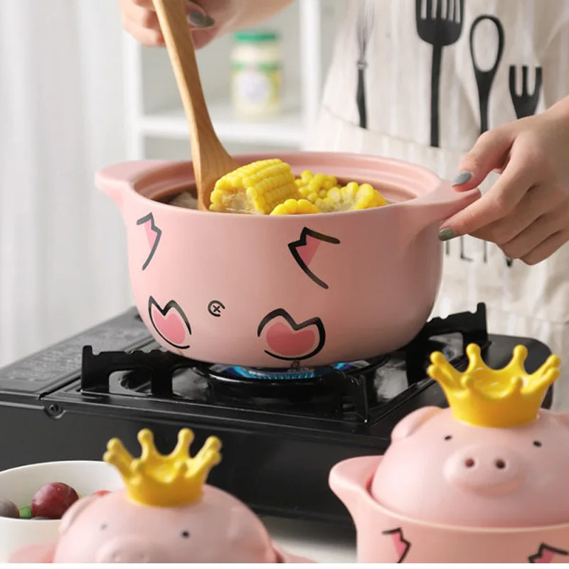 Кастрюля для приготовления свиньи кастрюля тушения домашняя открытого огня супа