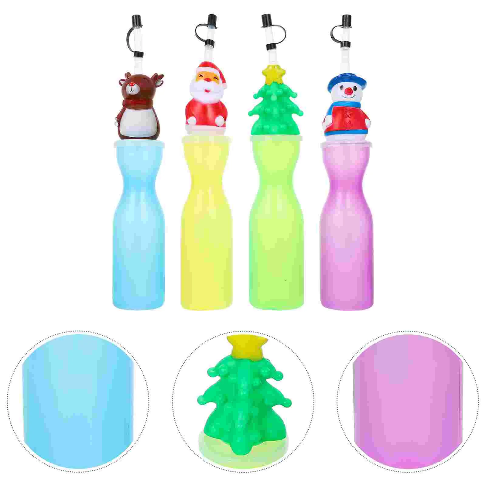 

Christmas Cupscartoon Drinking Kettles Supplies Chritmas Cup Creative Animals Shaped Bottle Beverage Bottles