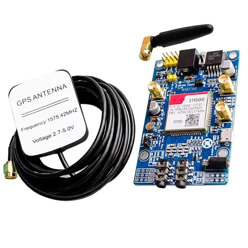 Новинка: GSM-модуль для SIM808, плата разработки GSM GPRS GPS с антенной GPS IPX SMA для Raspberry Pi (art.: 3920daba37c9e) - 3920daba37c9e
