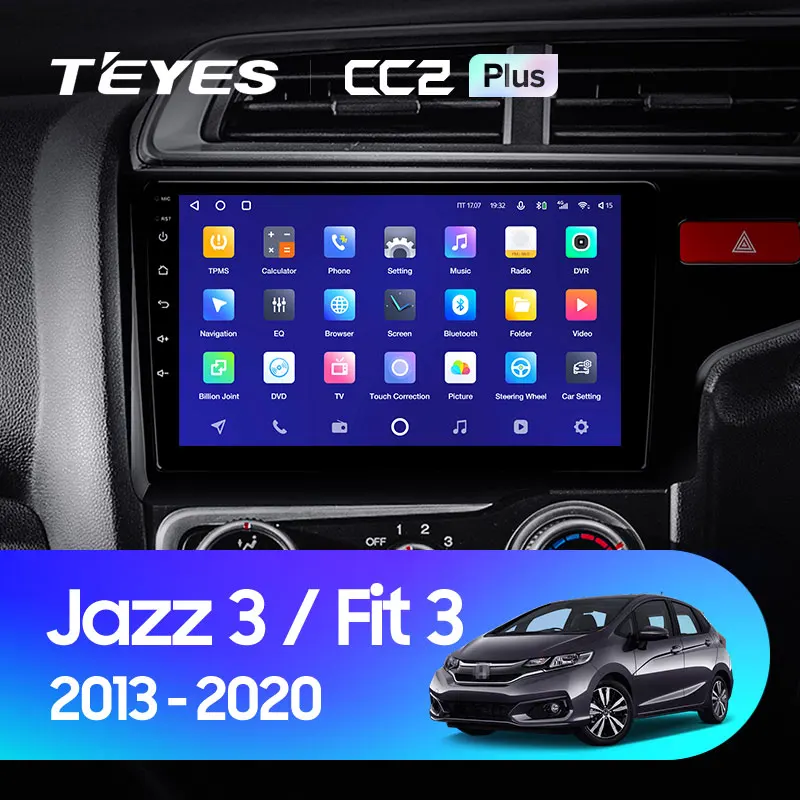 TEYES CC2L и CC2 Plus Штатная магнитола For Хонда Джазз Фит Honda Jazz 3 2015 - 2020 Fit GP GK 2013 Right hand driver