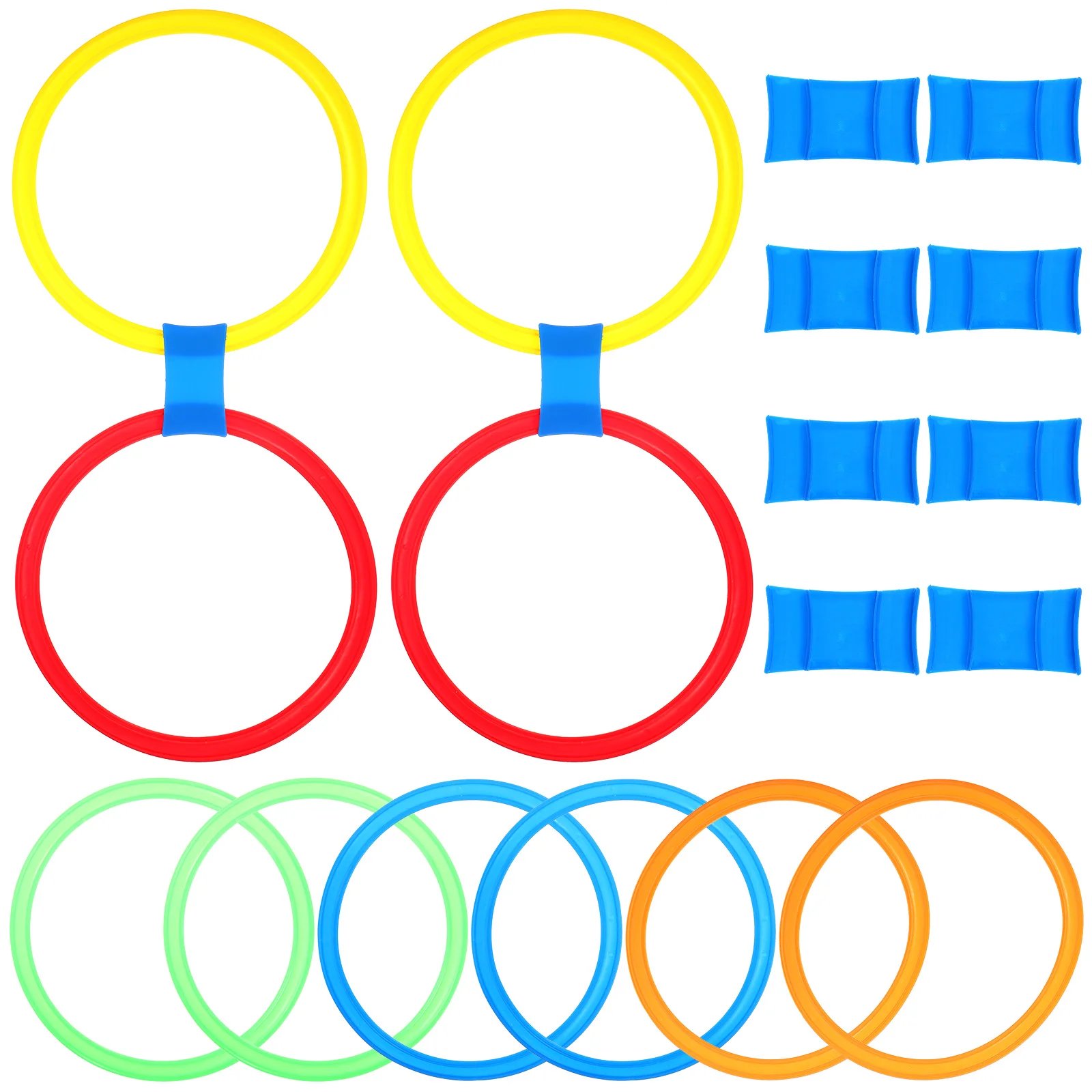 

Interactive Plaything Outdoor Toys Ring Tossing Plastic Kid Lawn Games Kids Hopscotch Pool Rings