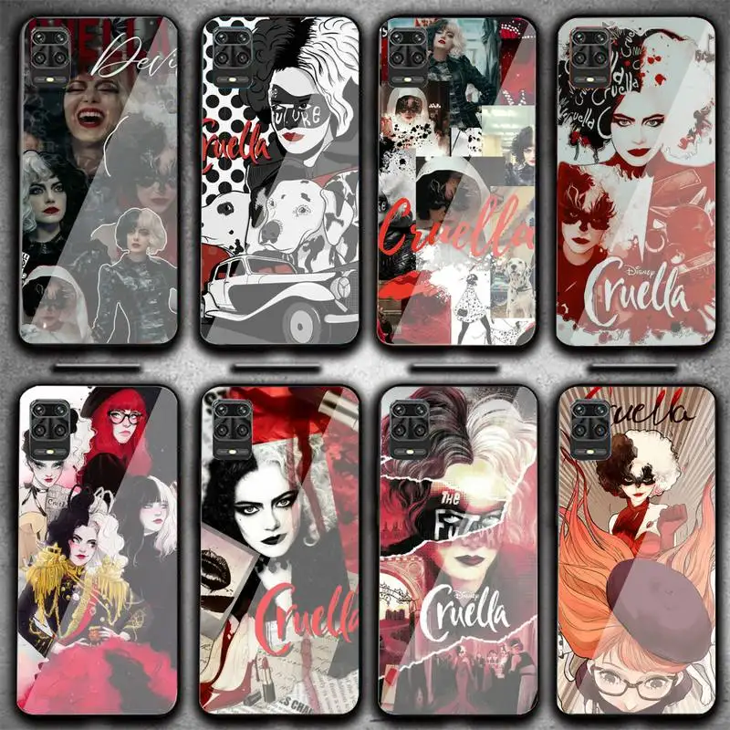 

Modern Movie Bad Girl Cruella Phone Case Phone Case For Xiaomi6 8SE X2S NOTE3 Redmi4 5 6 Plus Note 4 5 6 7 Tempered Glass Shell