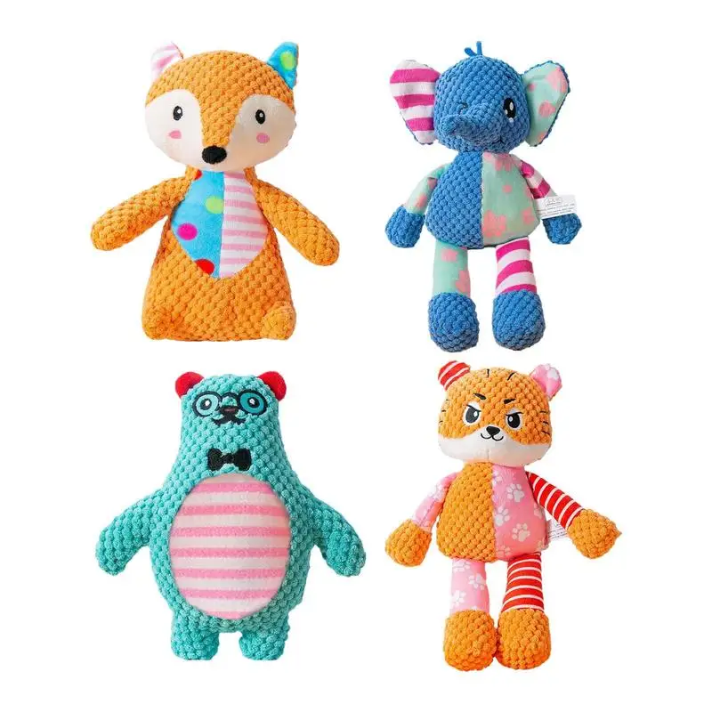 

Dog Squeaky Toys Indoor Puppy Chew Toys Cute Stuffed Plush Dog Toys for Puppies Small and Middle Breeds Pet Supplies