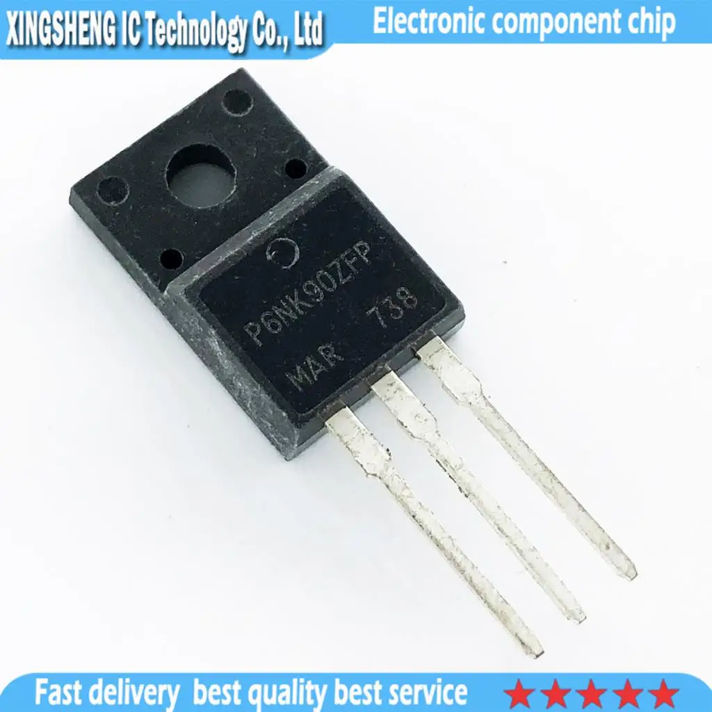 10 шт./лот STP6NK90ZFP STP6NK90ZF STP6NK90Z STP6NK90 P6NK90ZFP P6NK90 6N90 TO-220F новый оригинальный в наличии