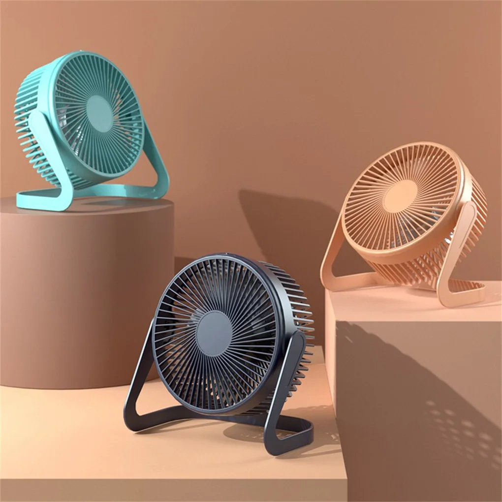 

New Rotating USB Desk Fan Portable Nightstand Tabletop Cooling Device Quiet Operation Work Office Dorm Personal Cooling Fan