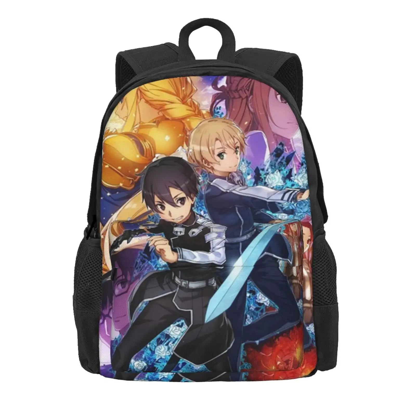

Sword Art Online 16 school bags Travel Bag Men Handbag Schoolbag Plaid Handbags Rucksack Minibag
