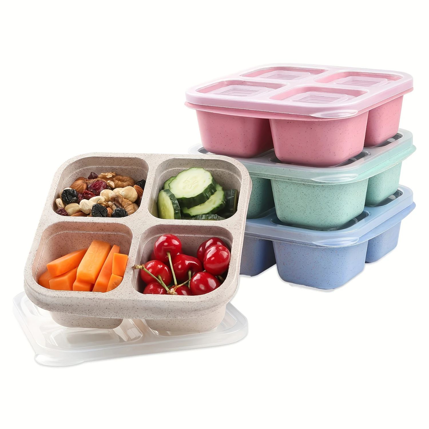 Набор ланч-боксов Bento из 2 предметов — многоразовые разделенные контейнеры с