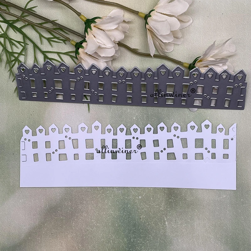 

Новый металлический шаблон с изображением забора в виде сердца