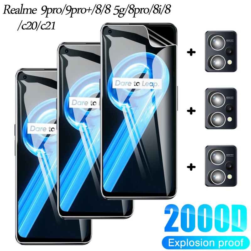 

realmi 9 pro plus Hydrogel Film on realme 9 pro Camera Glass realme 8 9 pro plus 8pro 5g 9pro hidrogel Screen Protector realmi 8