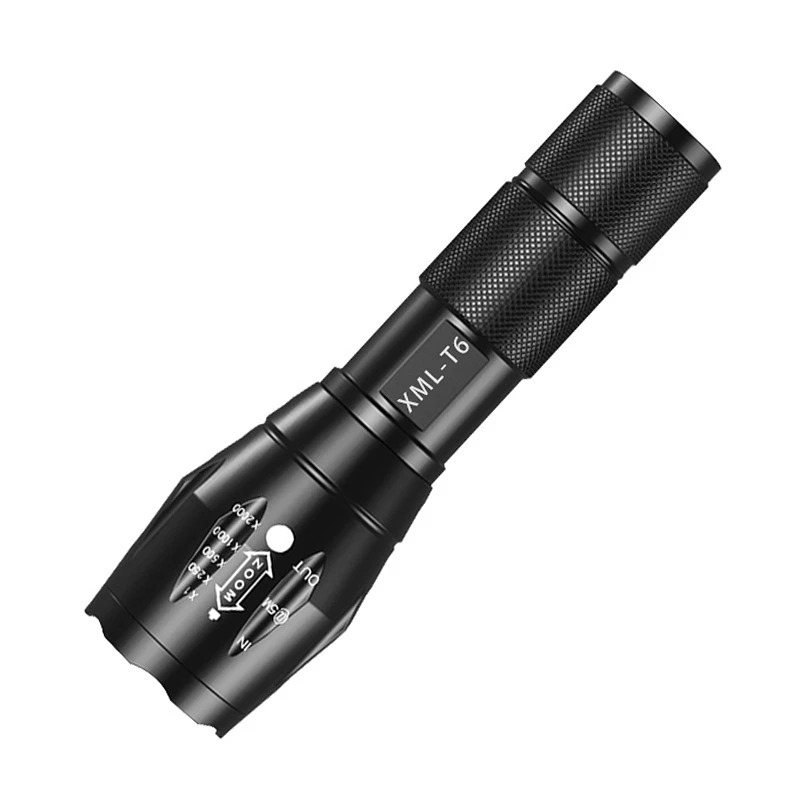 

Portable LED By Strong Light Waterproof ZoomFlashlight USB Rechargeable Battery Outdoors Camping Night Fishing Lighting Tool