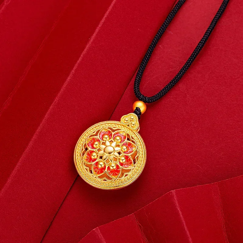 9999 реальное золото 24K эмаль цвет восемь сокровищ искусственный цветок шелк