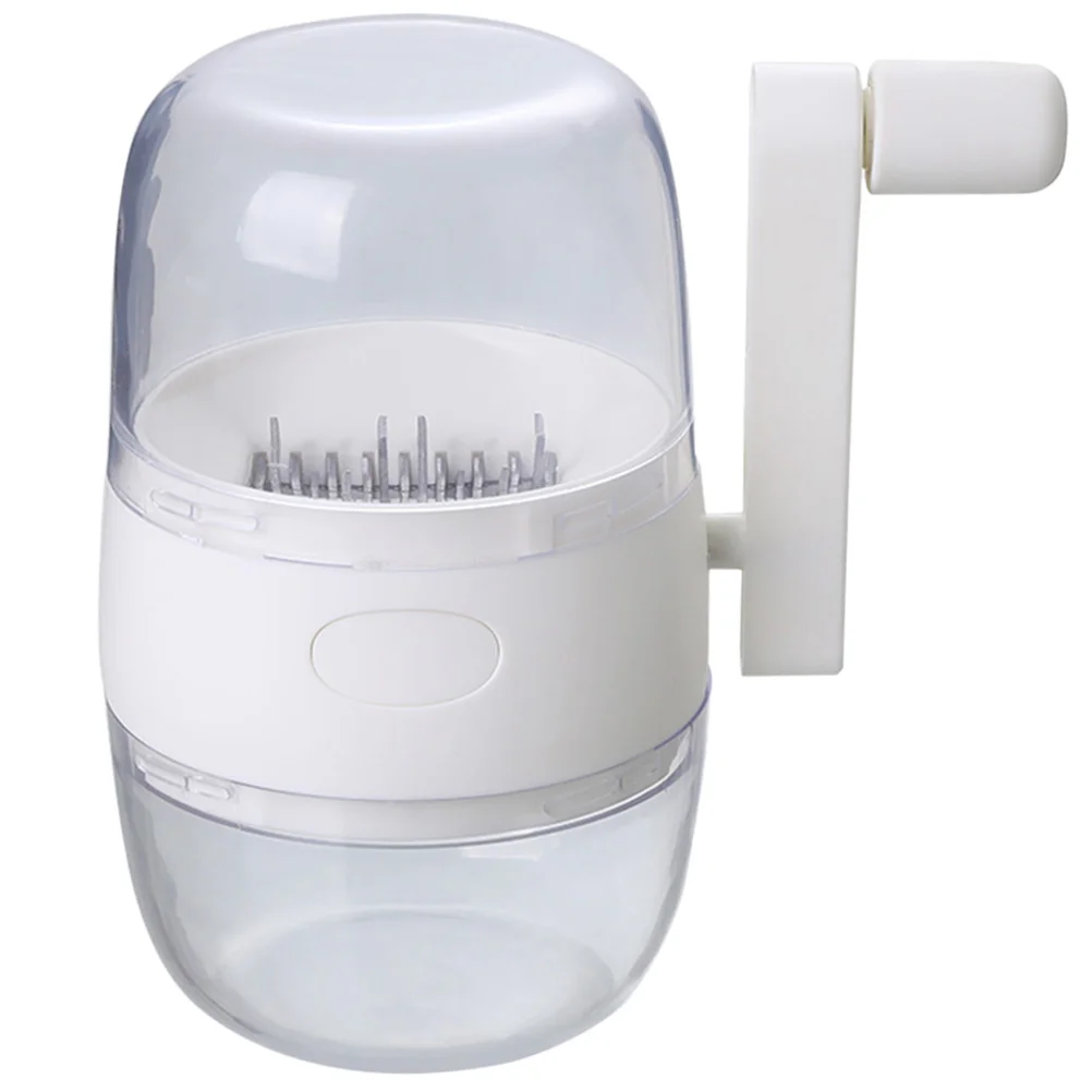 

1pc Hand-cranked Garlic Stirrer Garlic Ginger Blender Kitchen Gadget (White)