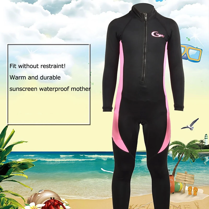 Детский слитный купальник Yon с длинными рукавами для серфинга и дайвинга теплый