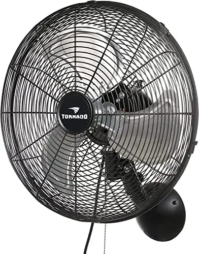 

Inch High Velocity Oscillating Mount Fan For Industrial, Commercial, Residential Use 3 Speed 5250 CFM UL Safety Listed