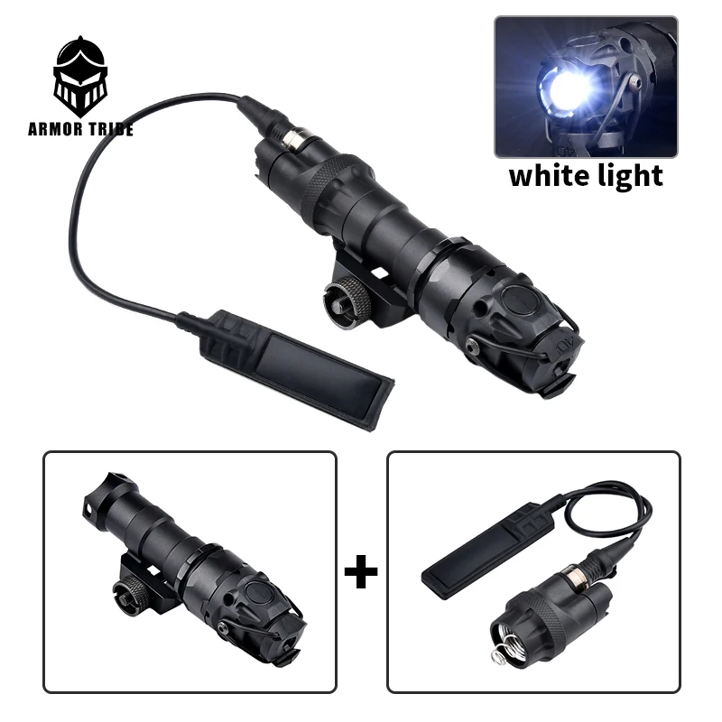 WADSN Metal KIJI K1-10 Tactical Flashlight 500 Lumen LED Tool LED White Hunting Light With Original Markings Airsoft Accessories