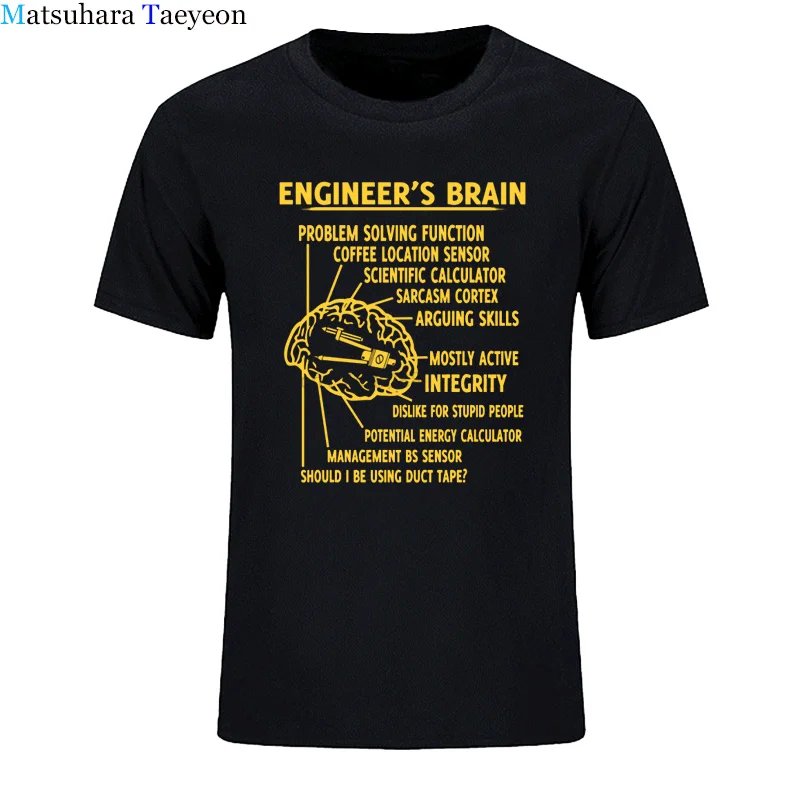 

New Engineer Brain Men T Shirt Cotton Short Sleeve Shirts o-neck Casual T-Shirt Printed Summer Harajuku TShirt Tees Clothing