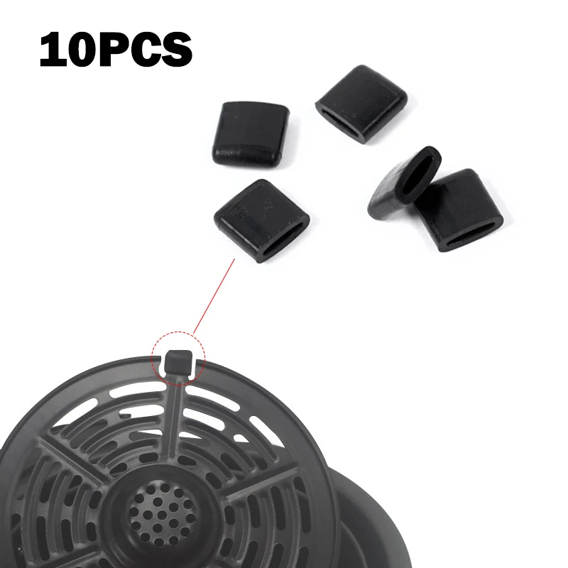 

10Pcs Air Fryer Rubbers Bumpers Fit Power Air Fryer Crisper Plate Air Fryer Replac Protective Covers for Air Fryer Grill Pan