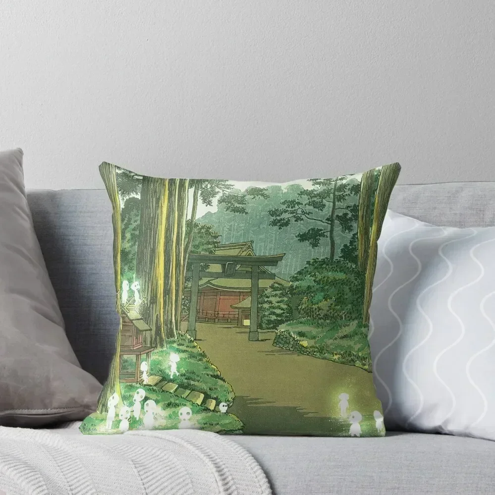 Декоративная подушка Forest Spirit Kodama наволочки для диванных подушек новогодняя