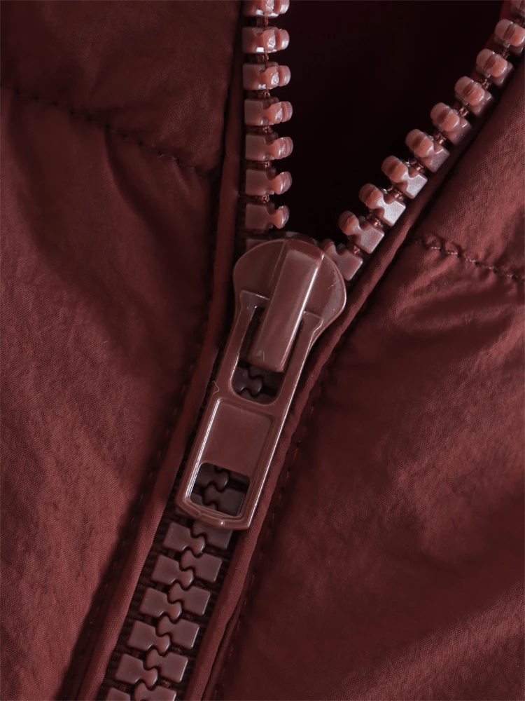 KEYANKETIAN Ladies Short Cotton Vest 2022 New Stand Collar Thin Dark Brown Classic Fashion Ladies Sleeveless Jacket Top