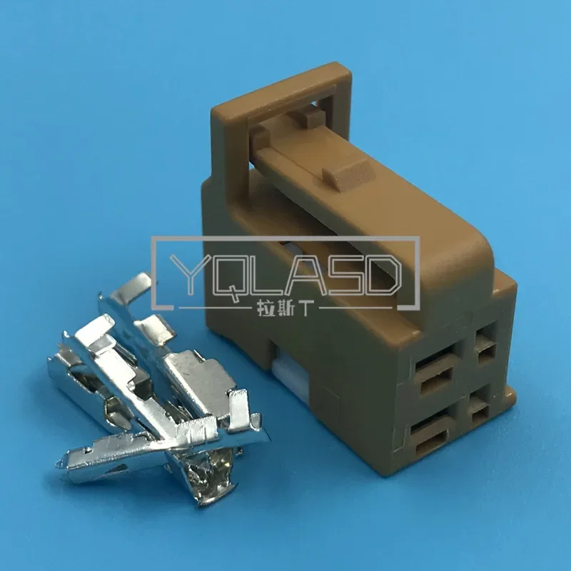 

1 комплект, 4-контактный 6098-2830, автомобильная розетка для подъема сиденья, 0,6 2,8 серии, сборка переменного тока, женский интерфейс, разъем электрической проводки