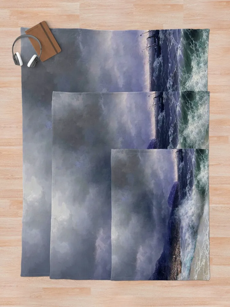 Ялта - Иван Айвазовский 1899. Плед Декоративные плед. Одеяла.