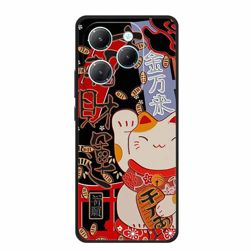 3D фотообои для Infinix Note 40X противоударный силиконовый мягкий чехол задняя крышка