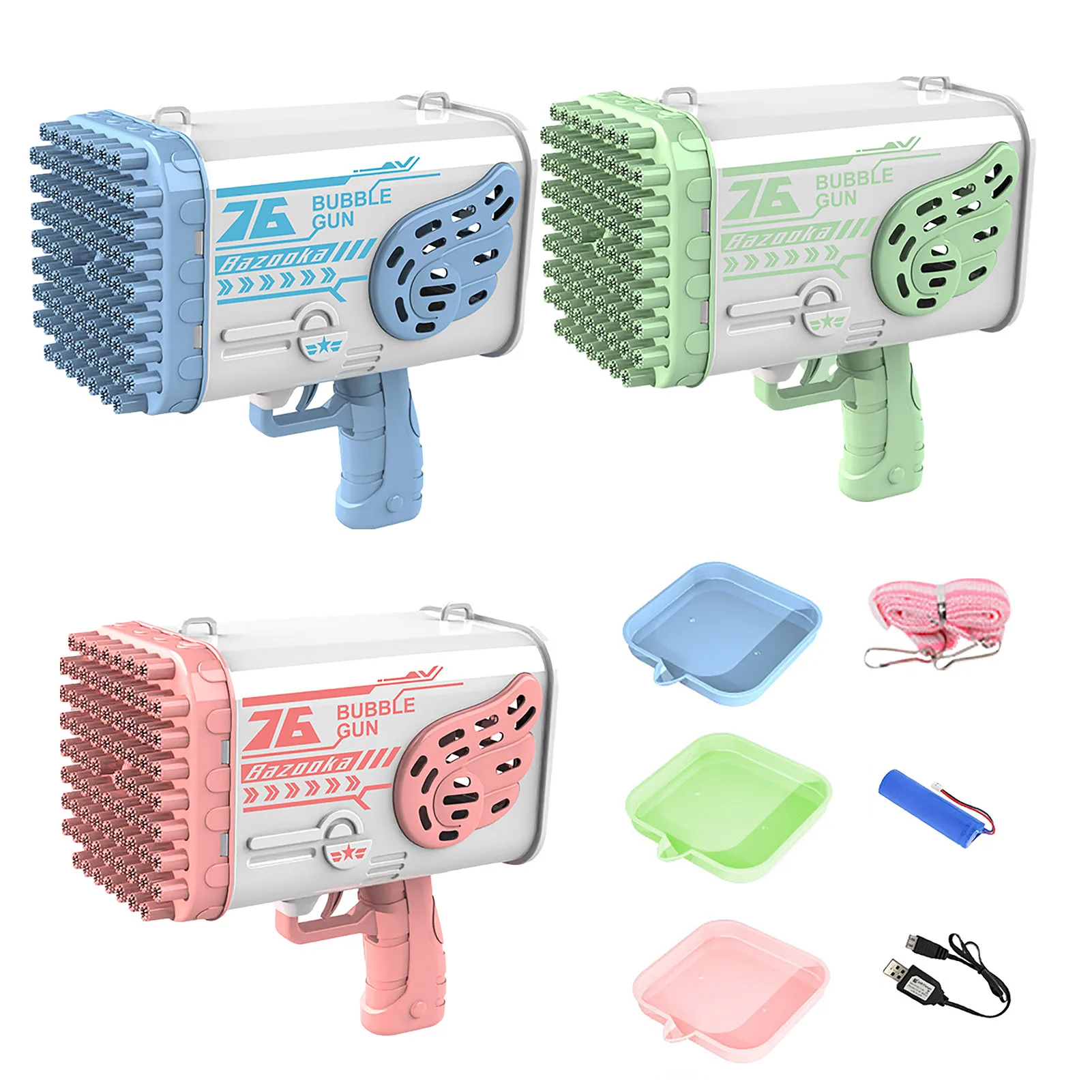 

Пузырьки с 76 отверстиями, автоматические, портативные пузырьки, герметичные светодиодные пузырьки, игрушки для детей, малышей 1-3