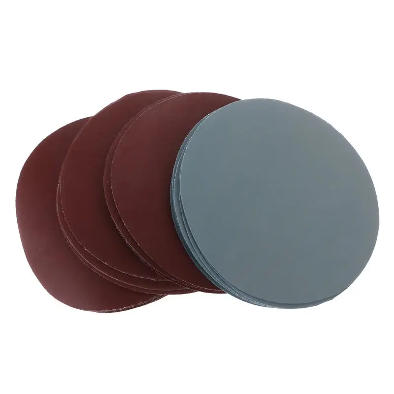 

2023 New 25 Pcs 5" Round Sandpaper Without Hole Abrasive Discs 1000 1500 2500 Grit 1000#