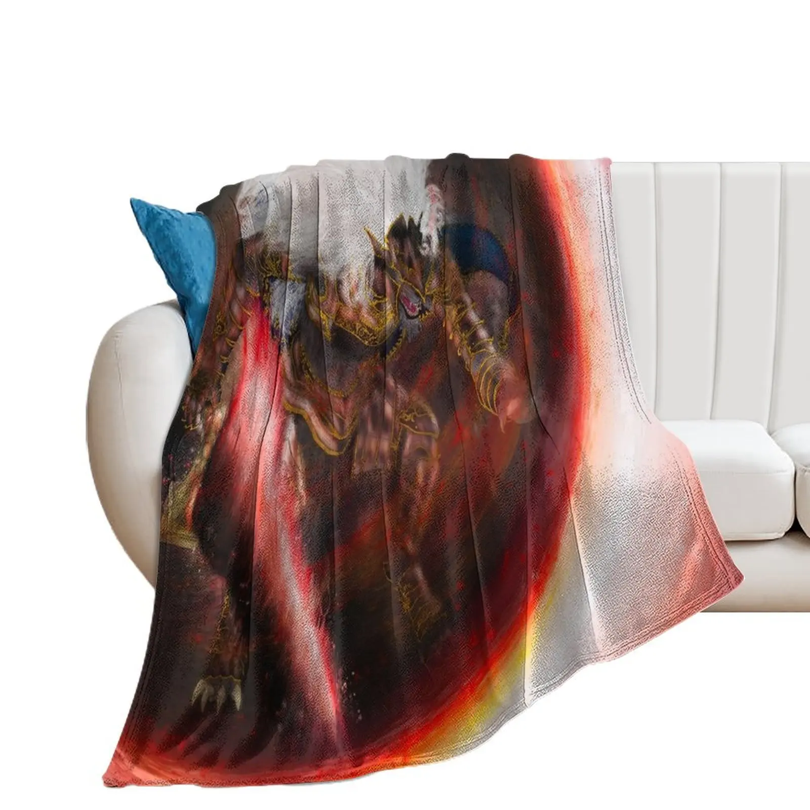 Плед Maliketh с черным лезвием аниме одеяло пледы