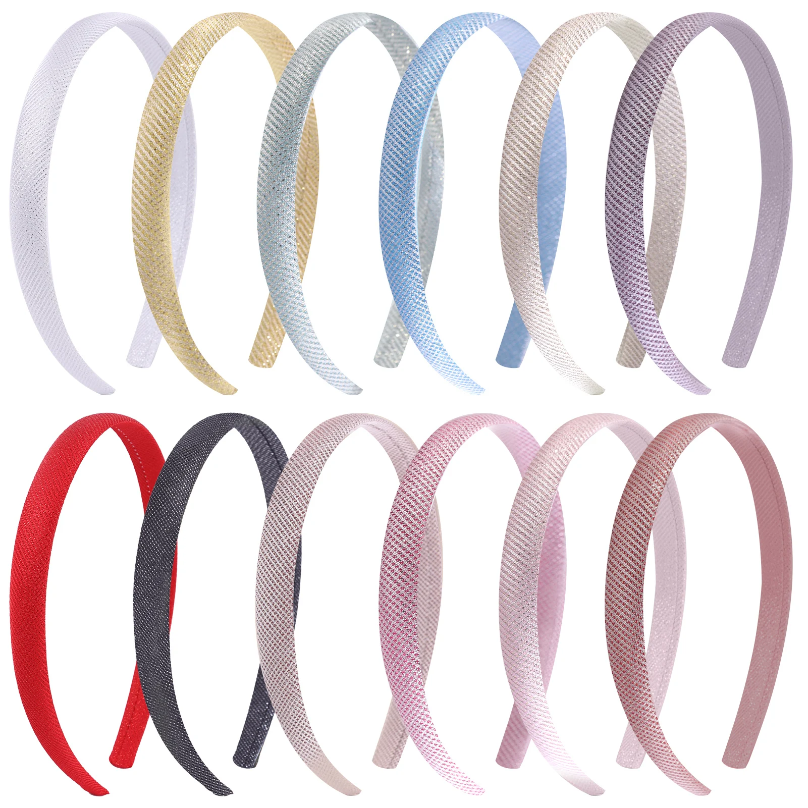 

12 Pc/set 1.5cm Solid Color Width Headband Simple Hairband DIY Hair Hoop Wash Face or Party Hair Accessories Headwear Wholesale