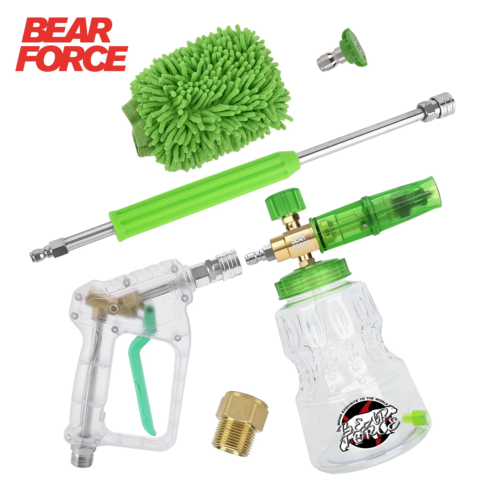 

Мощный Пистолет Для Мойки Bear Force С Проникающей Насадкой, Медный Распылитель-вентилятор