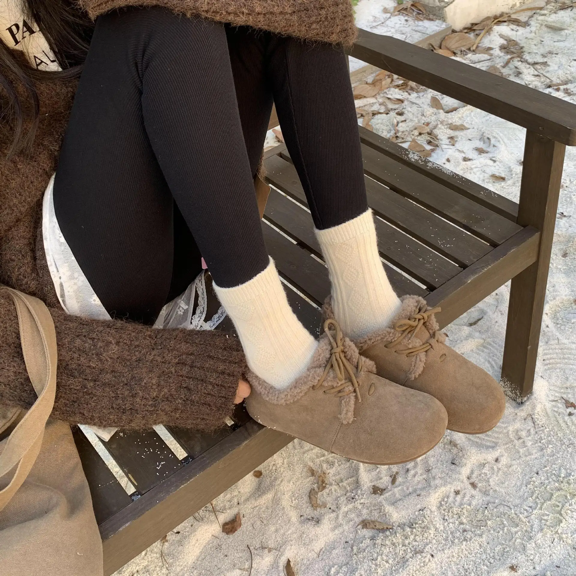 Женская обувь универсальные лоферы на платформе с круглым носком увеличивающие