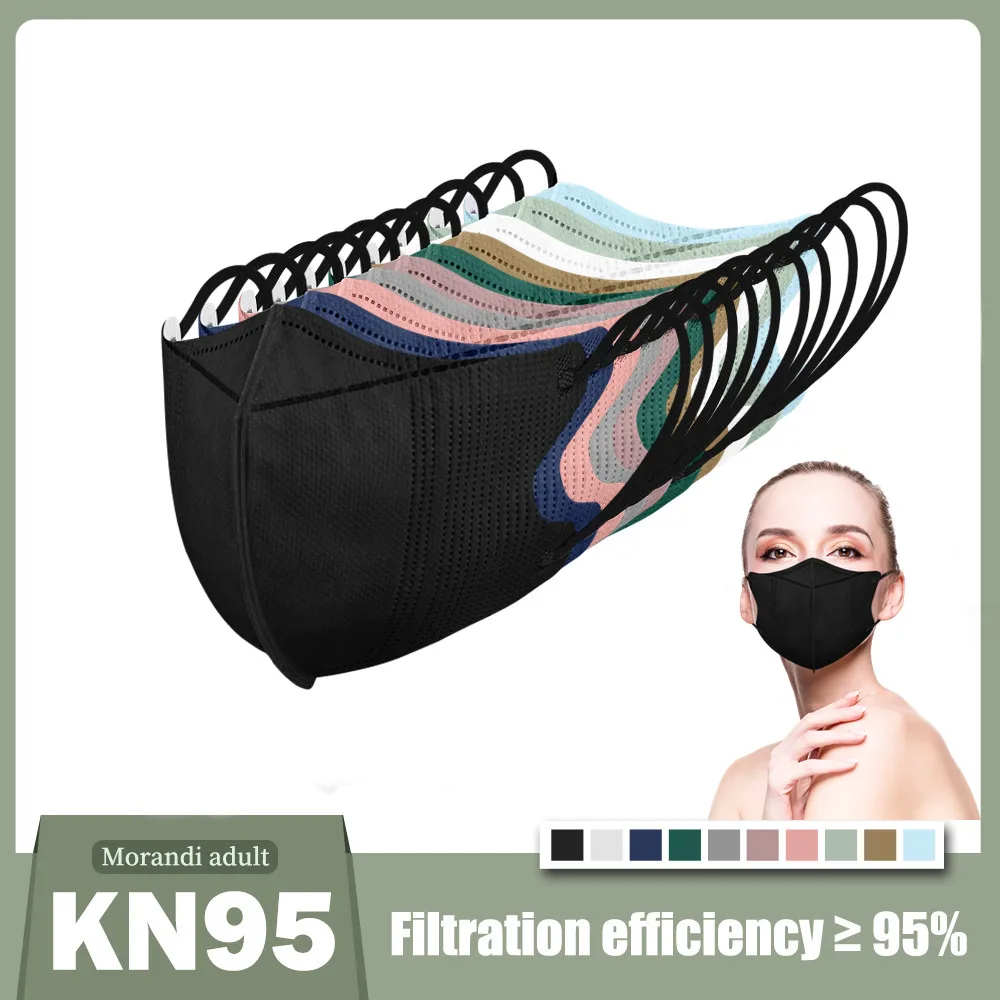 

3D Mask KN95 4 Layer KN 95 Face Masks FFP2 Mascarillas FPP2 Approved Europe FFP2mask Morandi Color Adult Masque FFP 2
