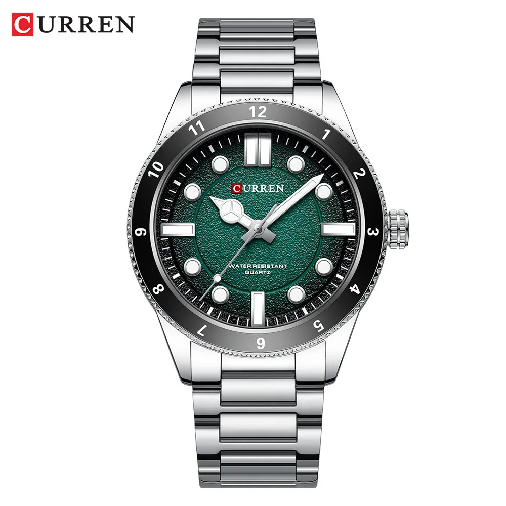 

CURREN Luxury Brand Business Simple Quartz Watch Full Steel Fashion Casual Waterproof Luminous Wristwatch For Men Reloj Hombre