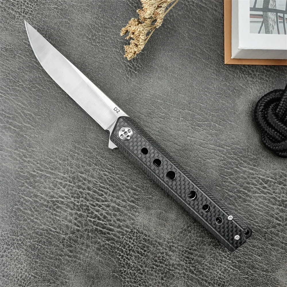 Походный Складной нож 440C со стальным лезвием G10 инкрустированный ручкой из