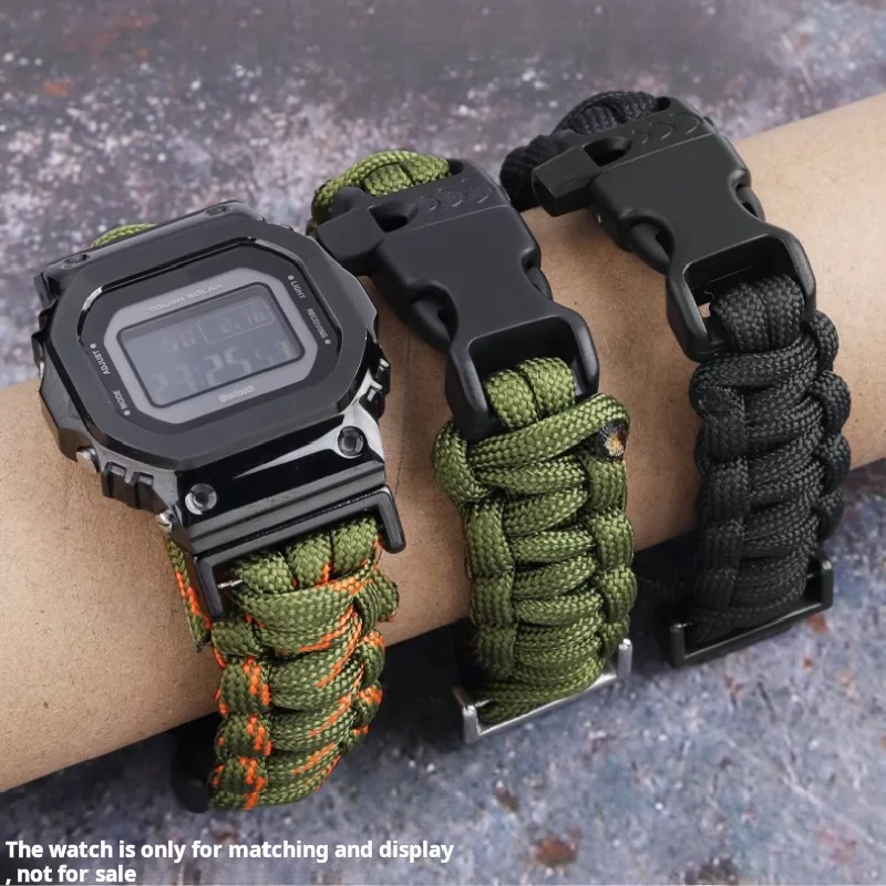 Фото Для Casio Gshock dw5600 GW-M5610/B5600 GA-2100 GM-5600 ткань dw-5600 спортивный мужской ремешок для часов тканый нейлоновый ремешок для часов металлический адаптер №1