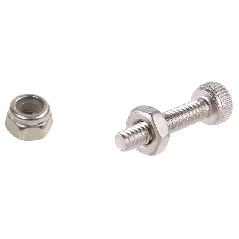 

Самоблокирующиеся Нейлоновые гайки M2 с цинковым покрытием и шестигранным замком, 50 шт., набор винтов и гаек M2X10 мм с шестигранной головкой и ...