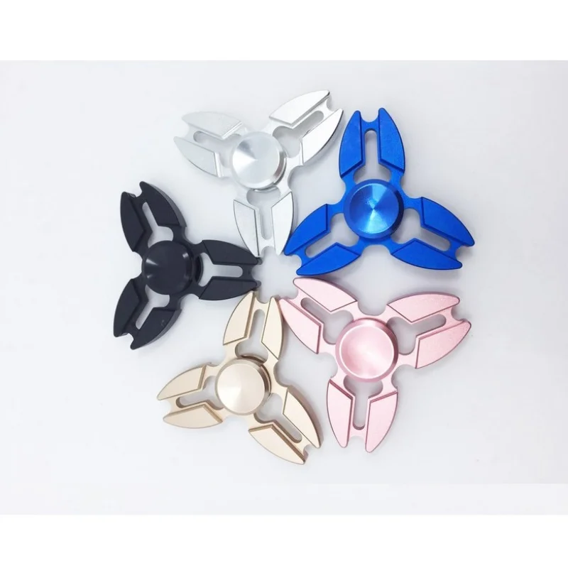 

Fidget Finger Spinner Alloy Metal Hand Tri-Spinners Stress Relief Decompression Toys For Kids Adults Funny Gifts