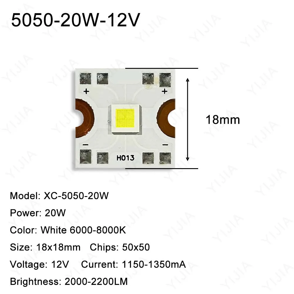 

Светодиодные чипы XIANGCLEAR YJ-7070/5050 холодный белый свет
