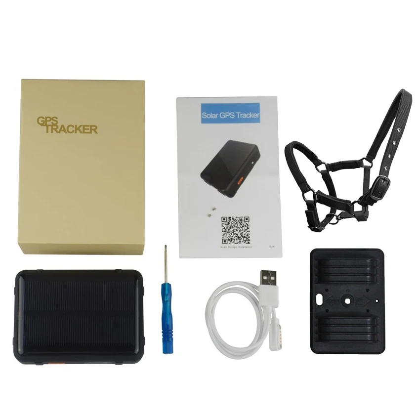 

Real time 2G 4G Solar GPS Tracker Power Sheep Cow Cattle RF-V34 RF-V44 9000mAh Waterproof Voice monitoring Anti-remove SOS Alarm