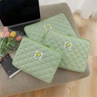 korea ins flowers plaid tablet sleeve bag for mac ipad pro 9 7 10 8 11 13 13 3 15 inch laptop protective sleeve women bag pouch