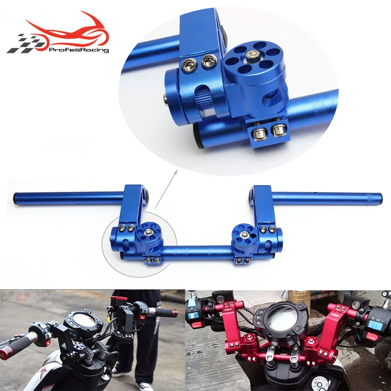 

Motorcycle CNC Adjustable Steering Handlebar 7/8" 22mm Removable Handle Bar System 125cc Pit Bike Dirt Bike Motobike Scooter