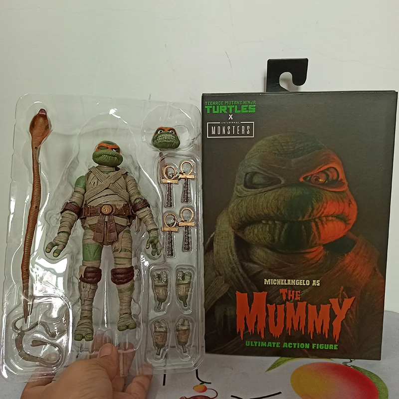 

Оригинальная Мамия Neca, черепахи Микеланджело, классический фильм, змея, модель, игрушка для детей, подарок на Хэллоуин