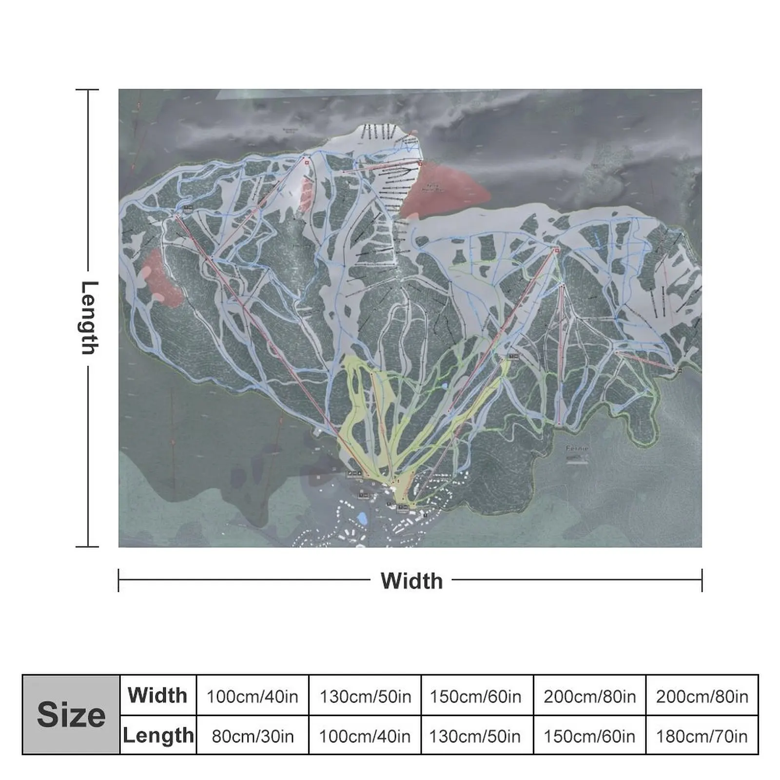 Фланелевые ворсистые одеяла Fernie курорт